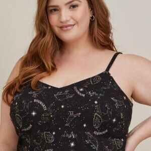 Harry Potter Ava Cami - Stretch Challis Constellation Black